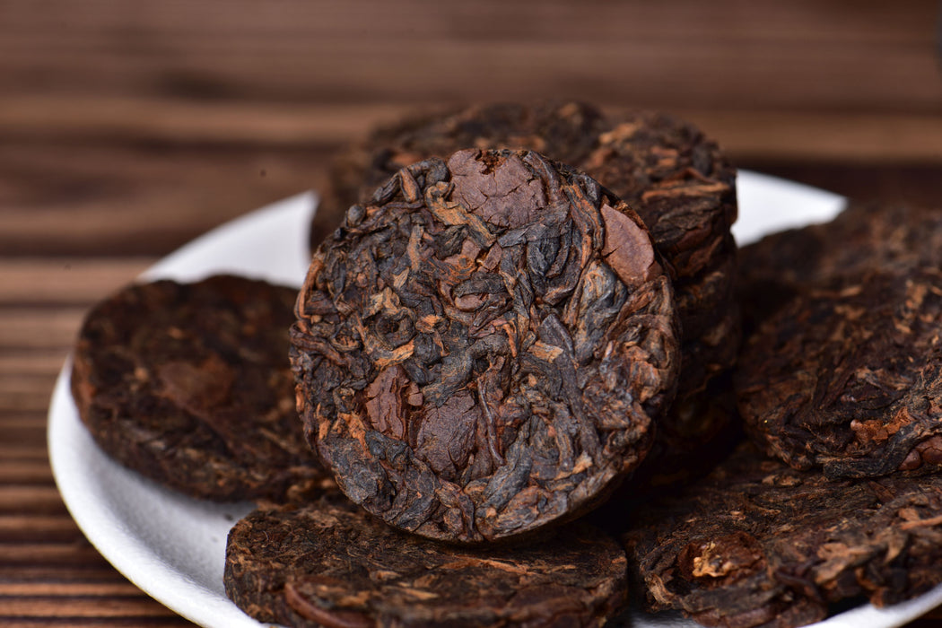 Ripe Pu-erh Tea with Coffee Beans Mini Cakes
