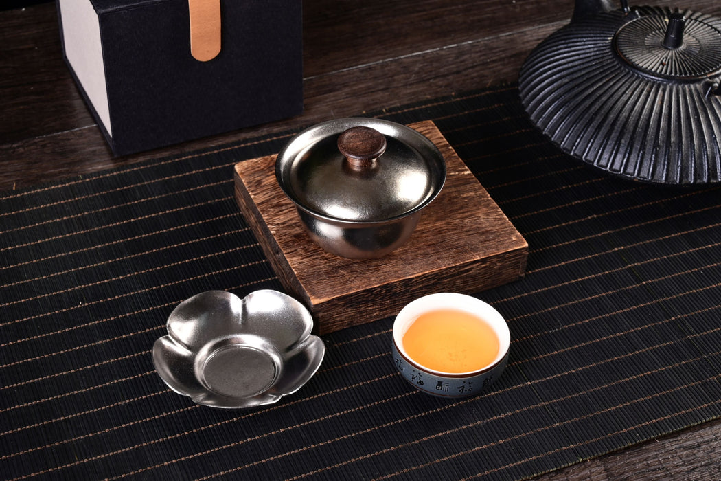Titanium Double-Walled Gaiwan for Gong Fu Tea Brewing | Yunnan Sourcing Tea Shop