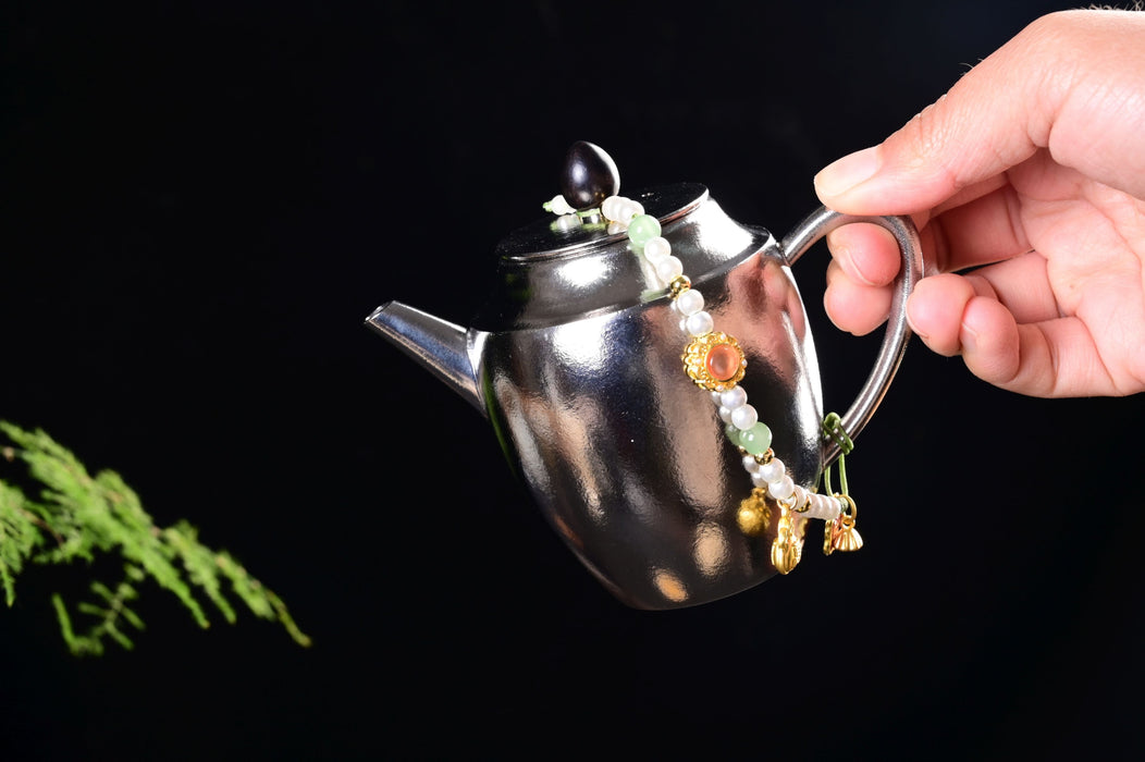 Titanium Pear-Shaped Teapot for Gong Fu Tea Brewing | Yunnan Sourcing Tea Shop