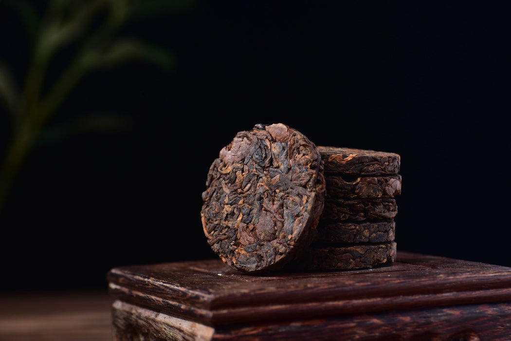 Ripe Pu-erh Tea with Coffee Beans Mini Cakes