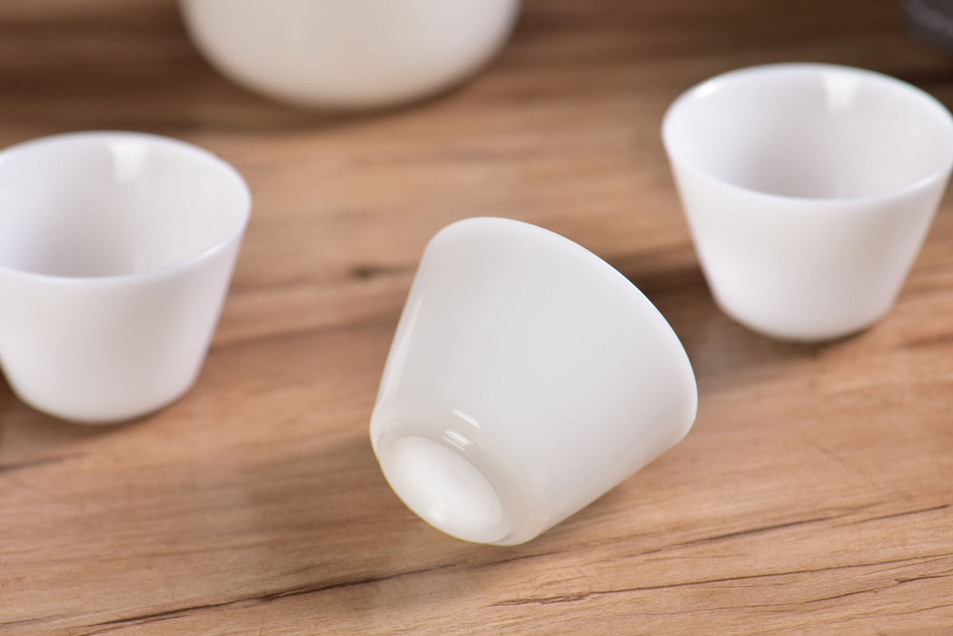 Ice Jade Porcelain Easy Gaiwan and Cups Tea Set | Yunnan Sourcing Tea Shop