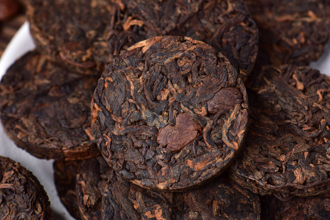 Ripe Pu-erh Tea with Coffee Beans Mini Cakes