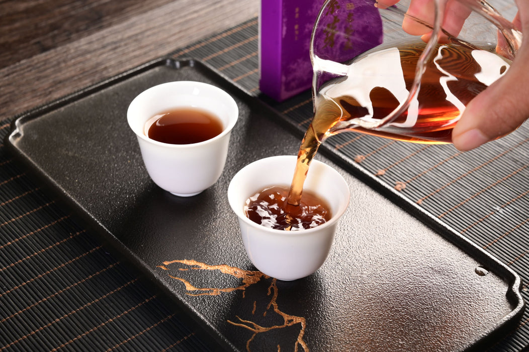 Purple Lao Cha Tou Ripe Pu-erh Tea Brick | Yunnan Sourcing Tea Shop