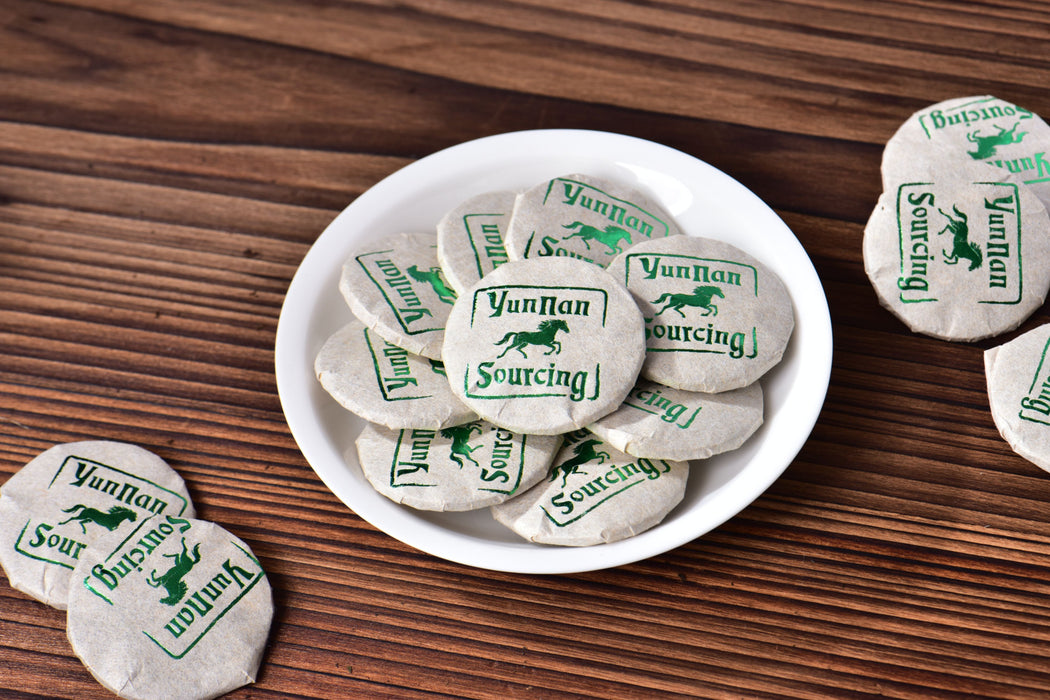 2026 Yunnan Sourcing "Emerald Horse" Raw Pu-erh Tea Mini Cakes