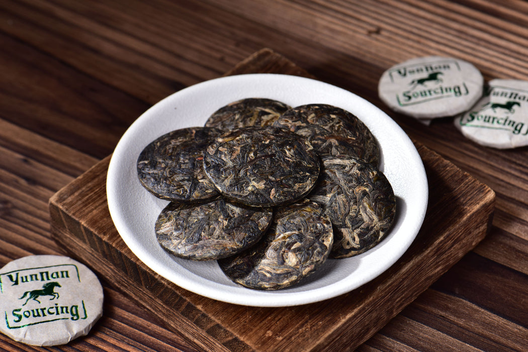 2026 Yunnan Sourcing "Emerald Horse" Raw Pu-erh Tea Mini Cakes