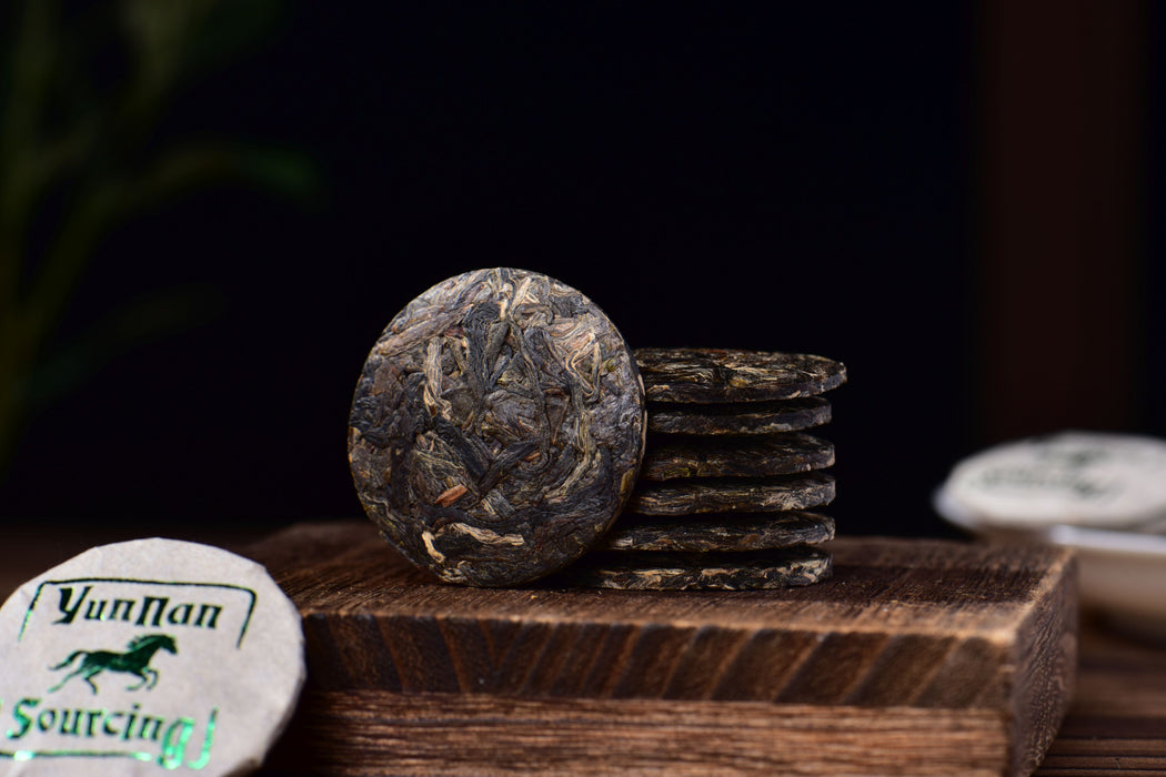 2026 Yunnan Sourcing "Emerald Horse" Raw Pu-erh Tea Mini Cakes