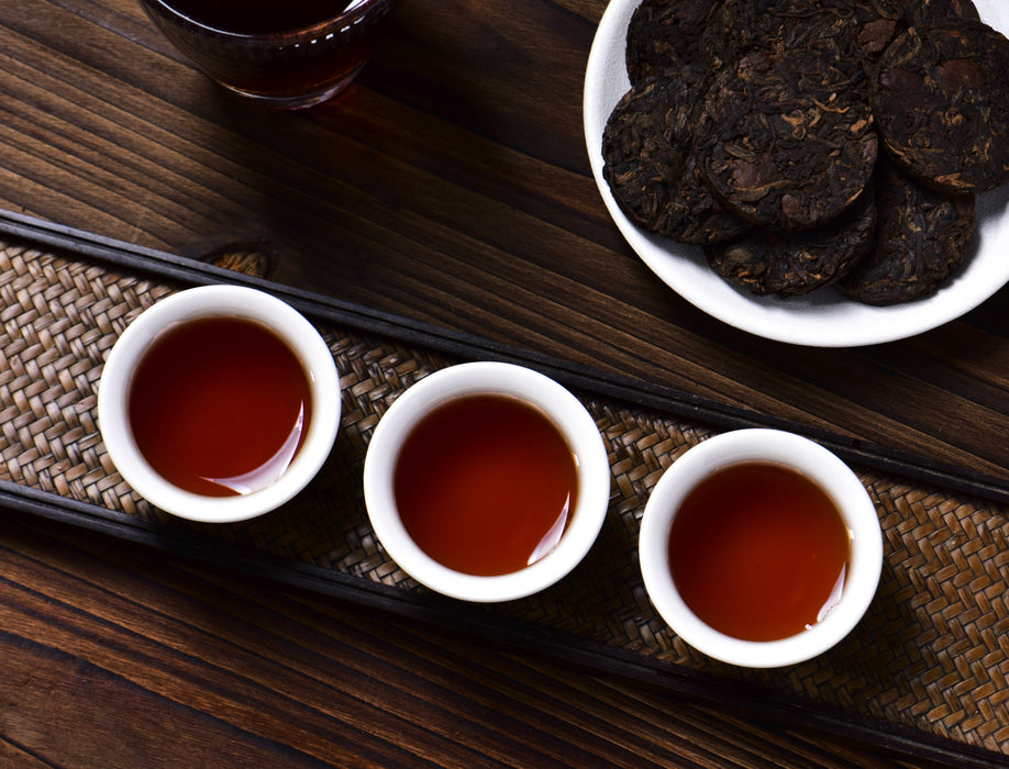 Ripe Pu-erh Tea with Coffee Beans Mini Cakes