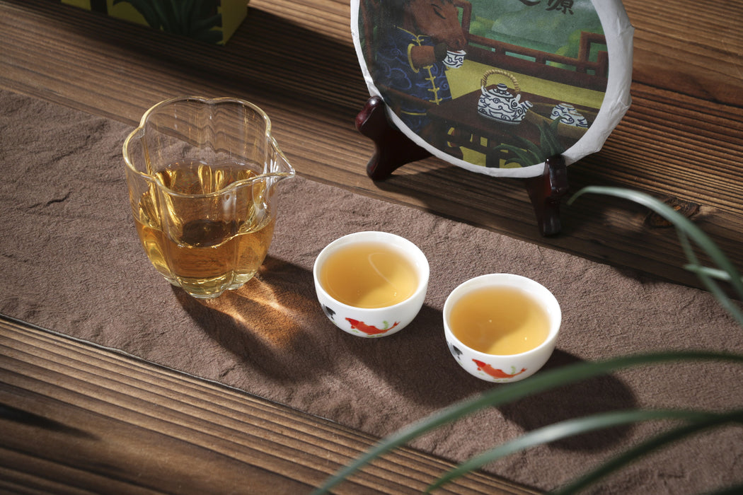 2026 Yunnan Sourcing "Jiu Tai Po Bai Cha" Old Arbor White Tea Cake
