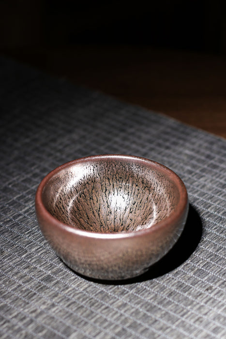 Jianzhan "Gold Mudan" Hand-Made Stoneware Cup