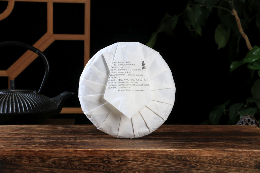 2026 Yunnan Sourcing "Black Tortoise" Agarwood Leaf & Ripe Pu-erh Tea Cake | Yunnan Sourcing Tea Shop