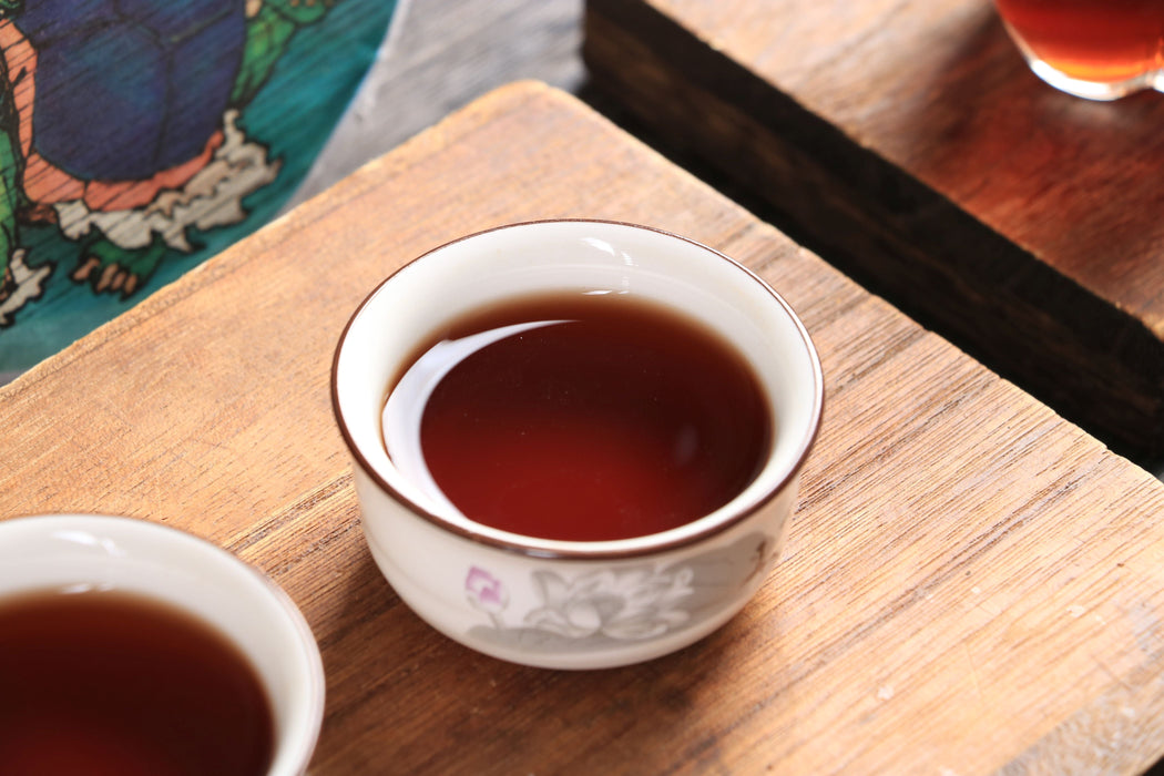 2026 Yunnan Sourcing "Black Tortoise" Agarwood Leaf & Ripe Pu-erh Tea Cake | Yunnan Sourcing Tea Shop