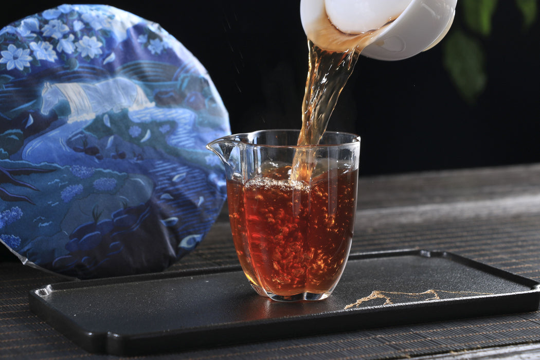 2026 Yunnan Sourcing "Spirit Horse" Ripe Pu-erh Tea Cake
