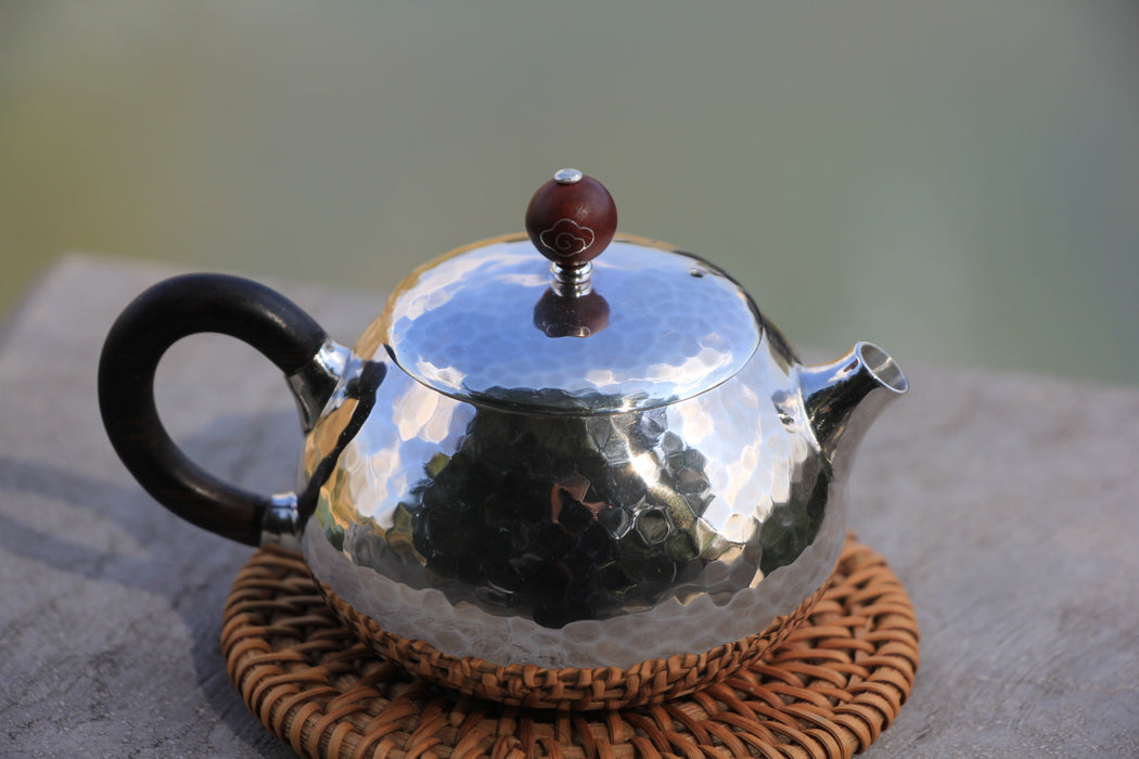 Pure Silver 999 "Persimmon Xi Shi" Teapot * 100ml