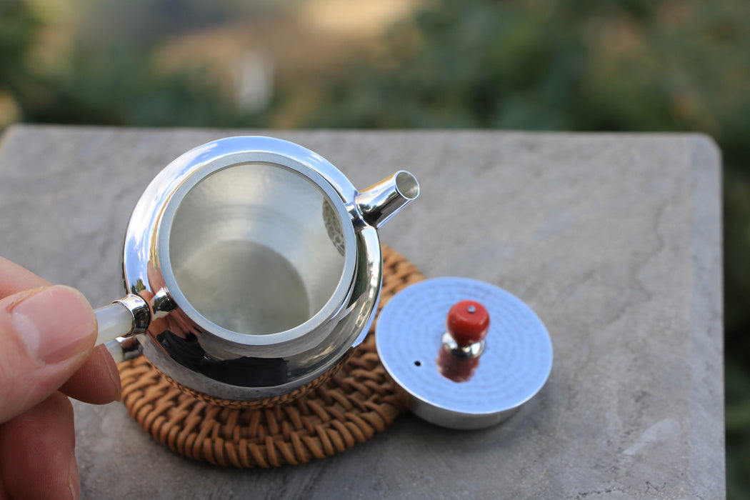 Pure Silver 999 "Ju Lun Zhu" Teapot * 125ml