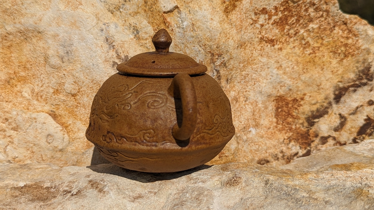 Buddha Grotto Wood-Fired Kiln Clay Teapot