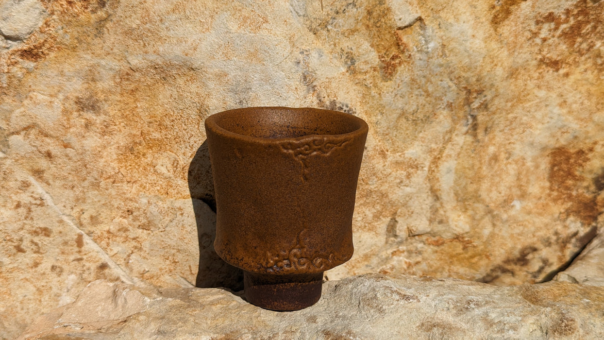 Archaic Ruyi Chalice Wood-Fired Kiln Clay Tea Cup