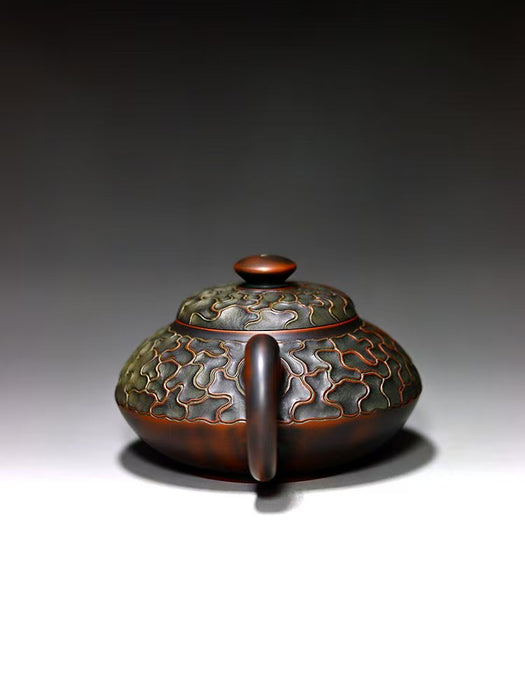 Qin Zhou Clay Teapot "Tree Bark" by Hu Ying Jia | Yunnan Sourcing Tea Shop
