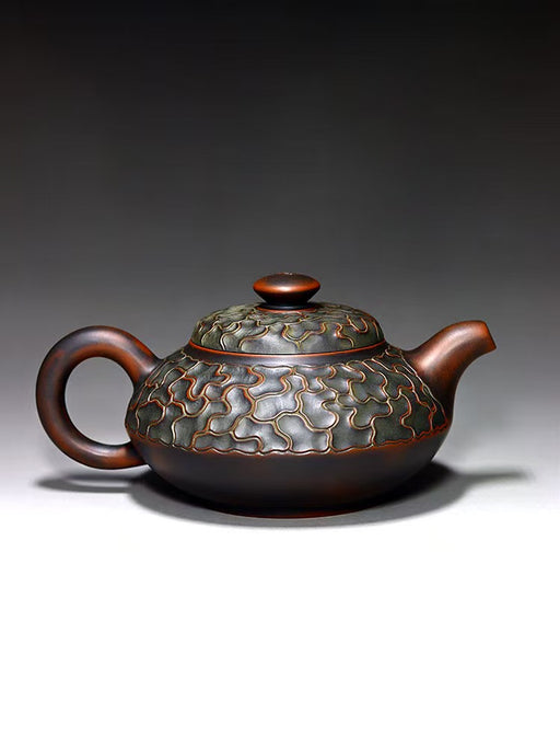 Qin Zhou Clay Teapot "Tree Bark" by Hu Ying Jia | Yunnan Sourcing Tea Shop