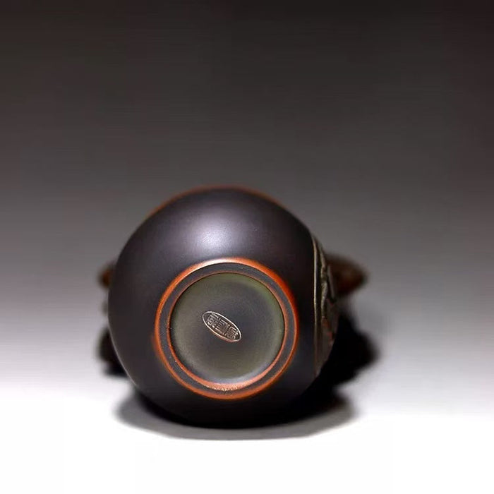 Qin Zhou Clay "Dragon" Tea Cup by Hu Ying Jia | Yunnan Sourcing Tea Shop