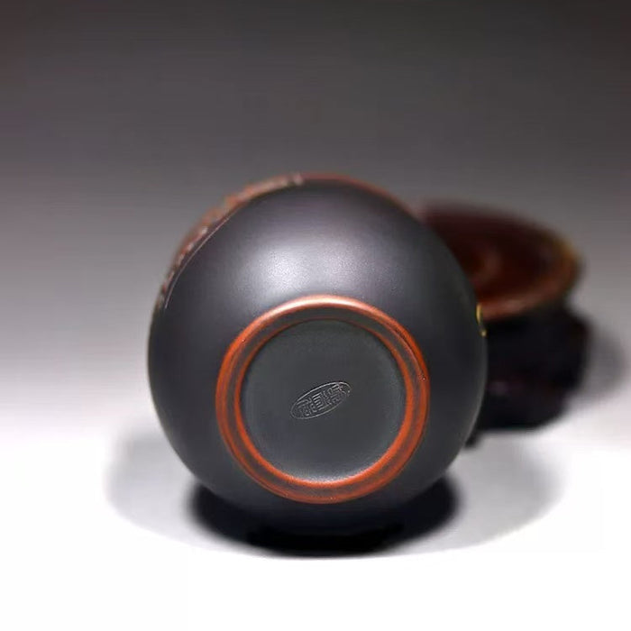 Qin Zhou Clay "Auspicious" Tea Cup by Hu Ying Jia | Yunnan Sourcing Tea Shop