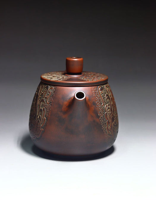 Qin Zhou Nixing Clay Teapot "Long Xian Liu Xiang" by Lu Ji Zu | Yunnan Sourcing Tea Shop