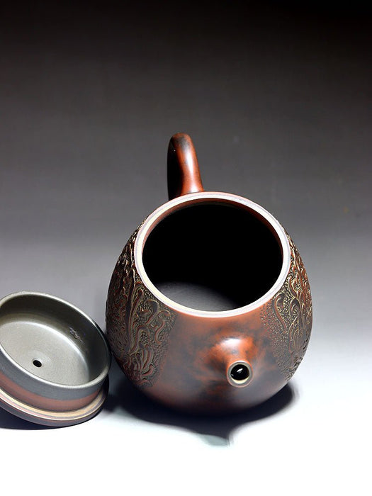 Qin Zhou Nixing Clay Teapot "Long Xian Liu Xiang" by Lu Ji Zu | Yunnan Sourcing Tea Shop