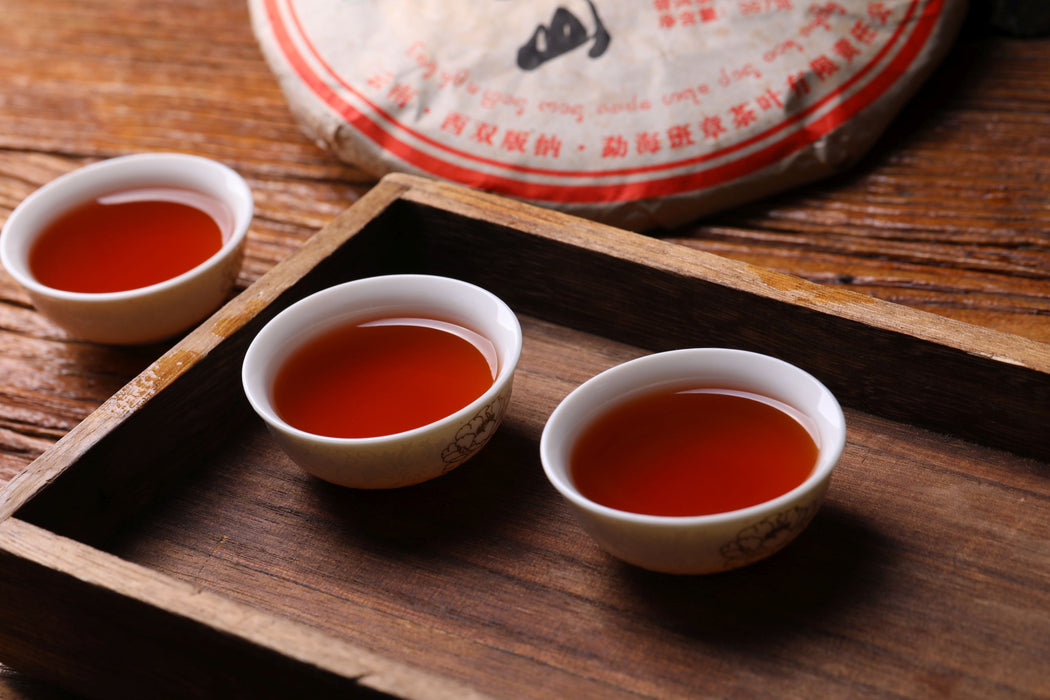 2010 Lao Man'e Brand "Jingmai Mountain" Certified Organic Ripe Pu-erh Tea