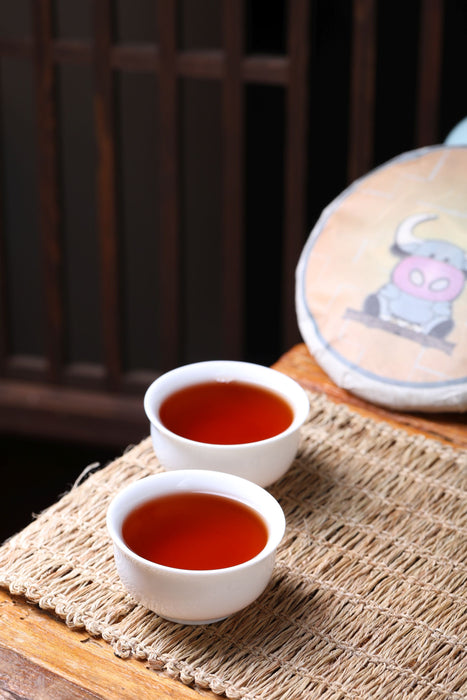 2021 Yunnan Sourcing "Rosy Ox" Gong Ting Ripe Pu-erh Tea