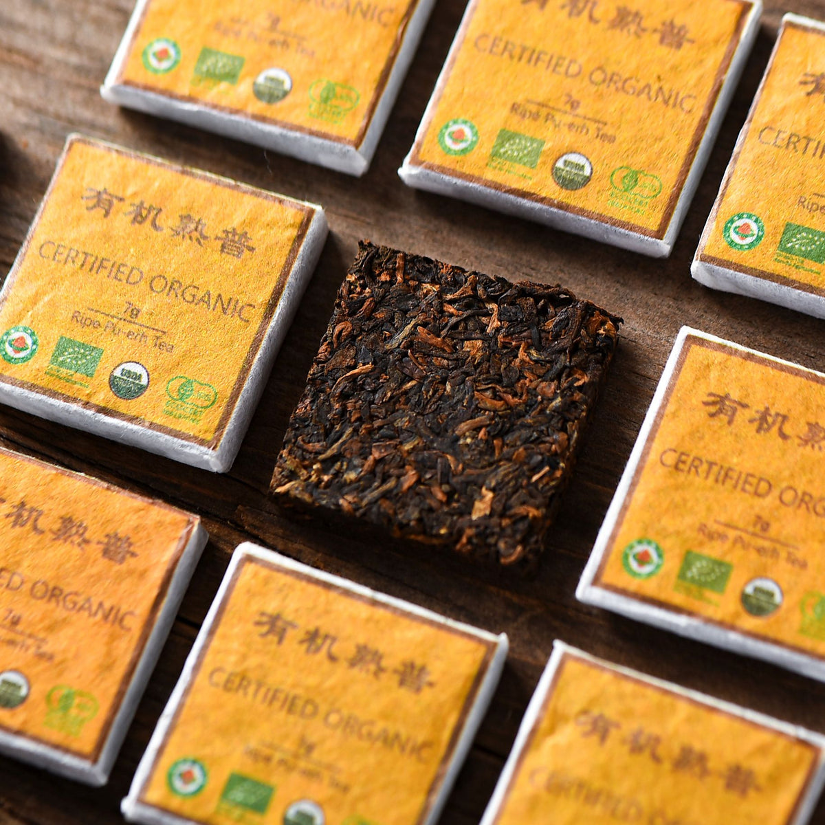 5Pcs Black Tea Ripe Puer Tea Resin Chinese Yunnan Pu-Erh Tea Cream