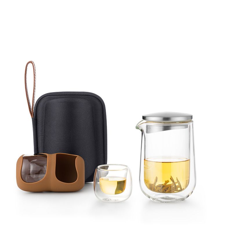 Portable Tea Brewer and Cup Set