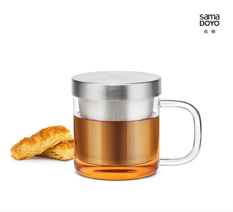 SAMA "Short Stuff" Glass and Stainless Steel Infuser Cup - S049