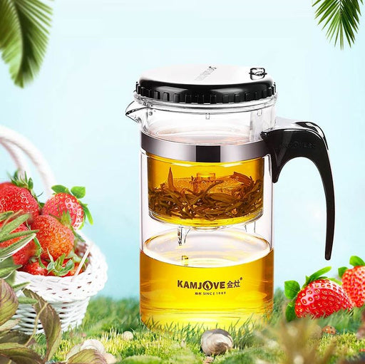 Portable Tea Thermos Heat-Tempered Double Layer Glass * 280ml
