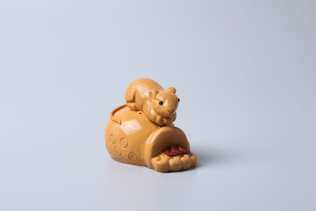 Lucky Rat Yixing Clay Tea Mascot
