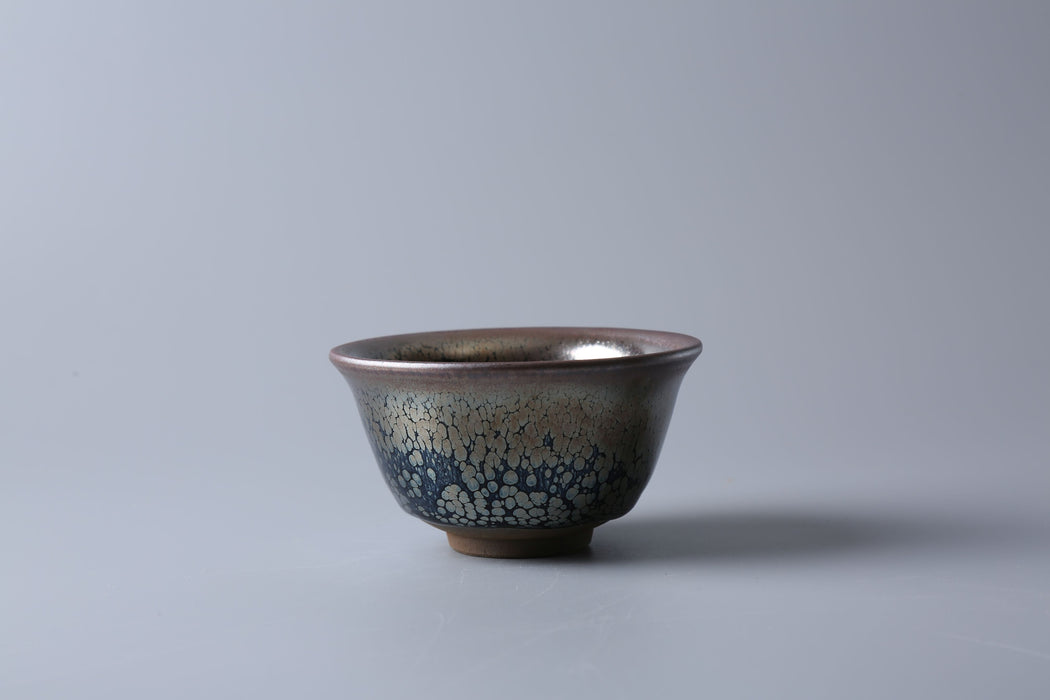 Jianzhan "Oil Spot" Hand-Made Stoneware Gaiwan