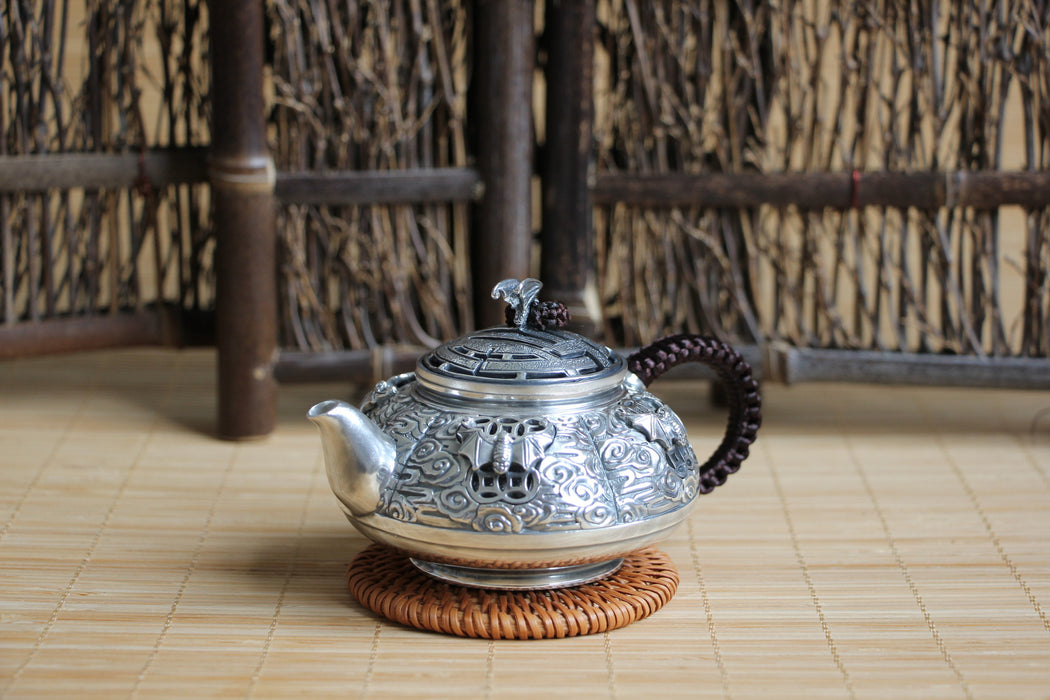 Pure Silver 999 "Bian Fu" Teapot * 160ml
