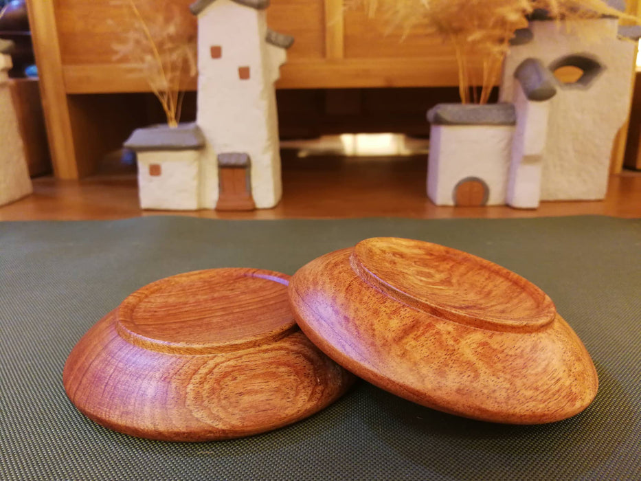 Narra Wood Coasters for Tea Cups * Set of 2