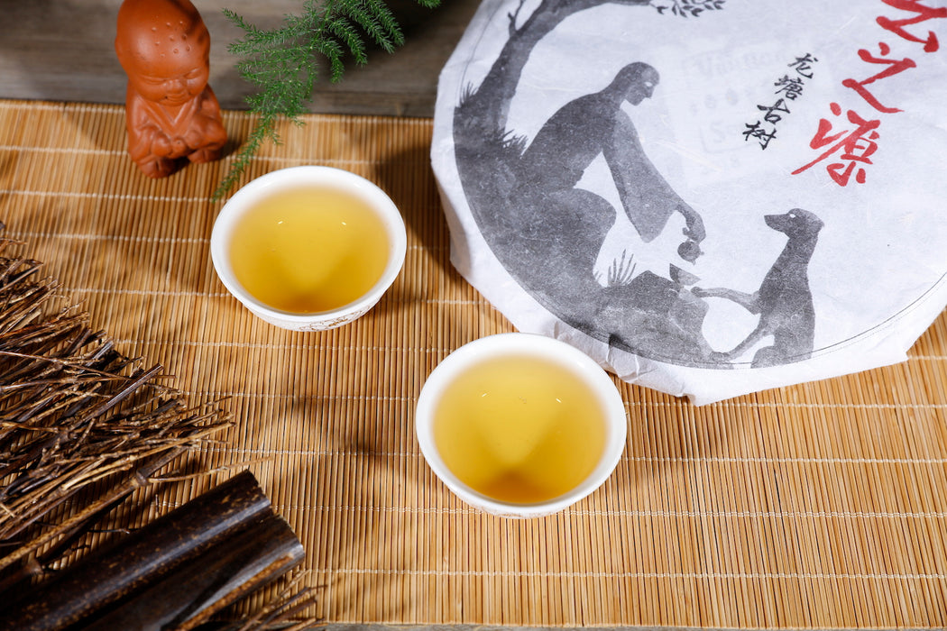 2018 Yunnan Sourcing "Long Tang Gu Shu" Old Arbor Raw Pu-erh Tea Cake