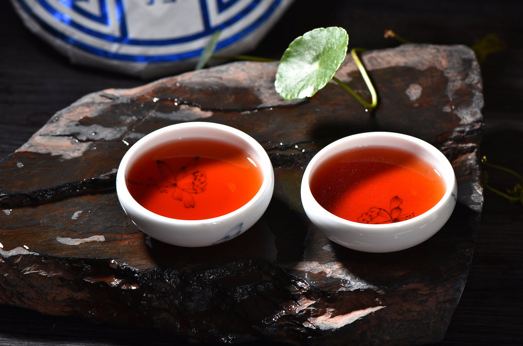 2018 Yunnan Sourcing "Year of the Dog Blue Label" Ripe Pu-erh Tea Cake