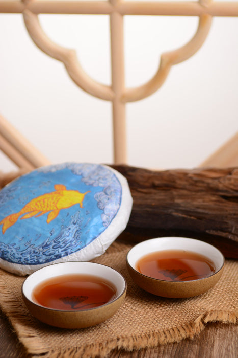 2019 Yunnan Sourcing "Jingmai Golden Needle" Ripe Pu-erh Tea Cake