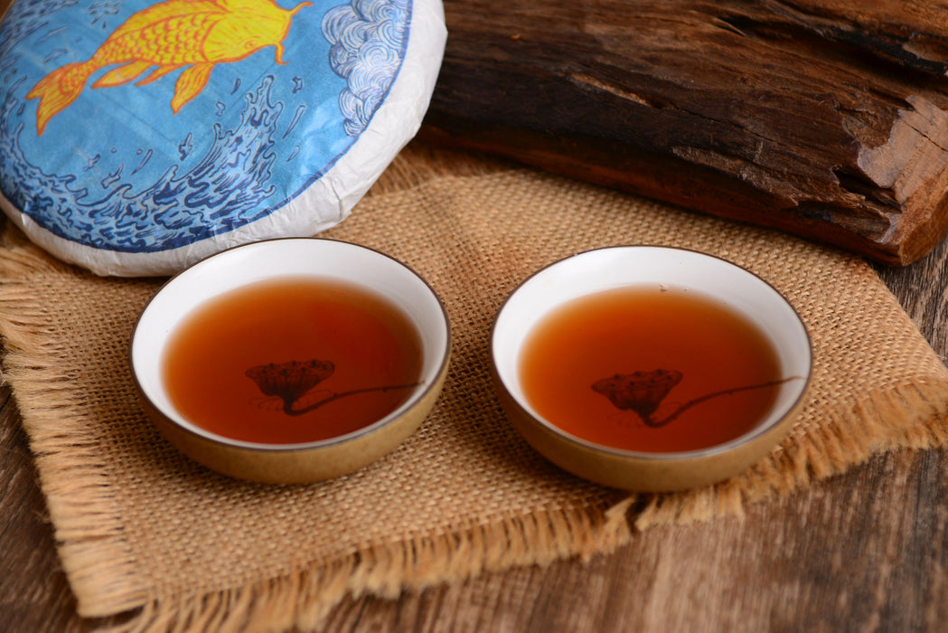 2019 Yunnan Sourcing "Jingmai Golden Needle" Ripe Pu-erh Tea Cake