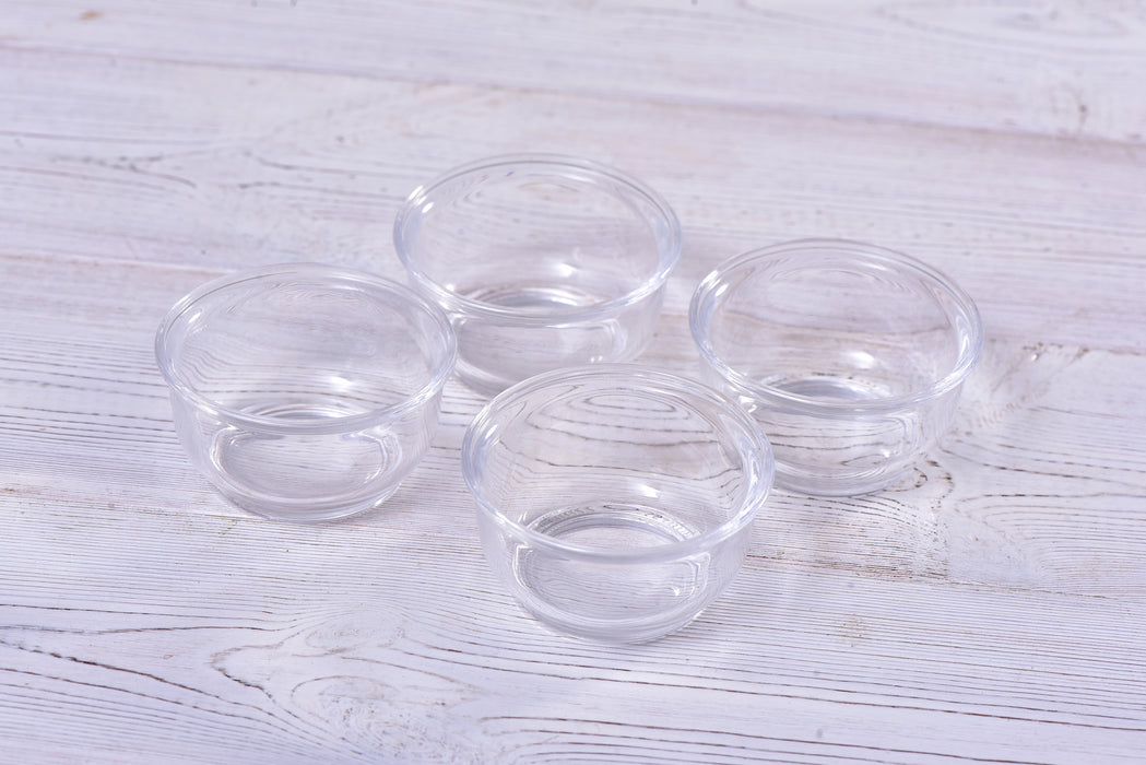 Simple Glass Cups for Gong Fu Tea Brewing * Set of 4