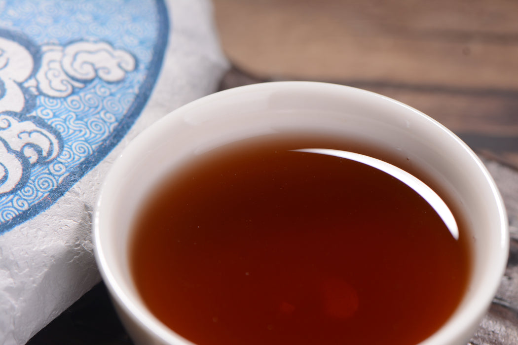 2019 Yunnan Sourcing "Year of the Pig Blue Label" Ripe Pu-erh Tea Cake