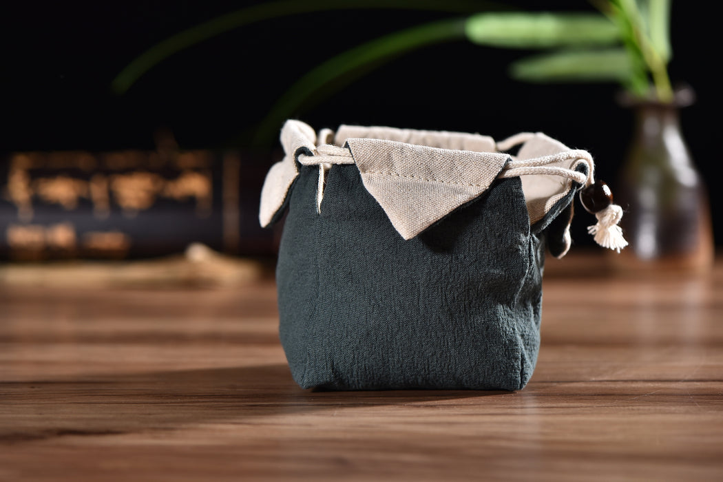 Padded Cotton Teapot Cozy Storage Bag with Yunnan Sourcing Logo
