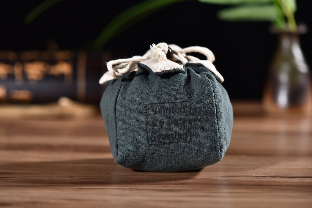 Padded Cotton Teapot Cozy Storage Bag with Yunnan Sourcing Logo
