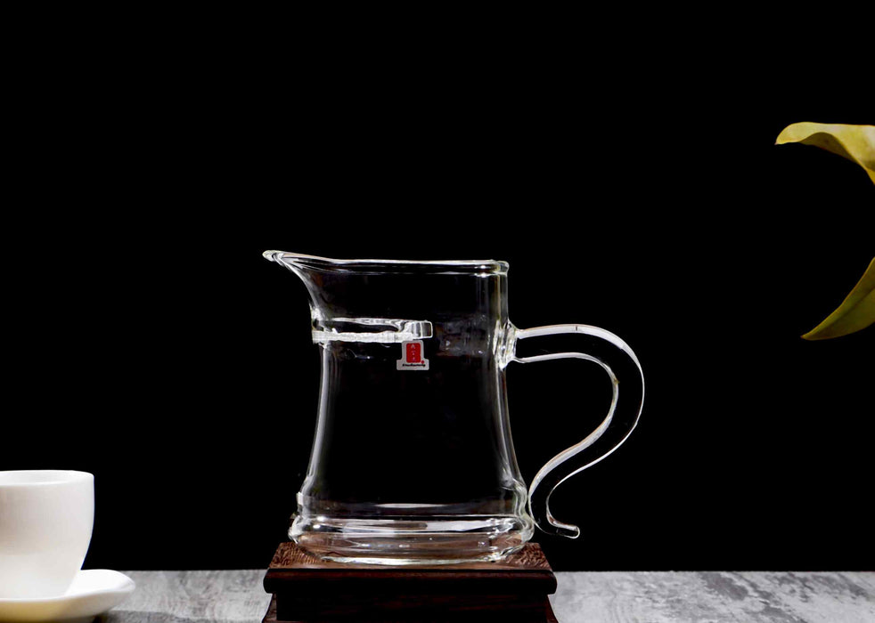 Grandpa Style Glass Cha Hai with Built-In Strainer