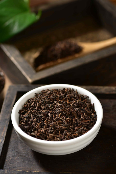 Certified Organic "Gong Ting Grade" Loose Leaf Ripe Pu-erh Tea