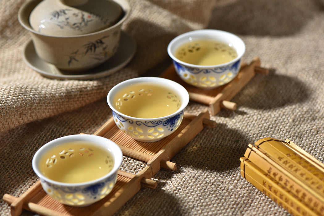 Jingmai Sun-Dried "Three Aroma" Bai Mu Dan White Tea Cake
