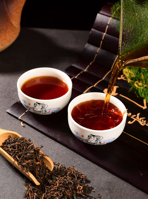 Aged Menghai Gong Ting Grade Ripe Pu-erh Tea