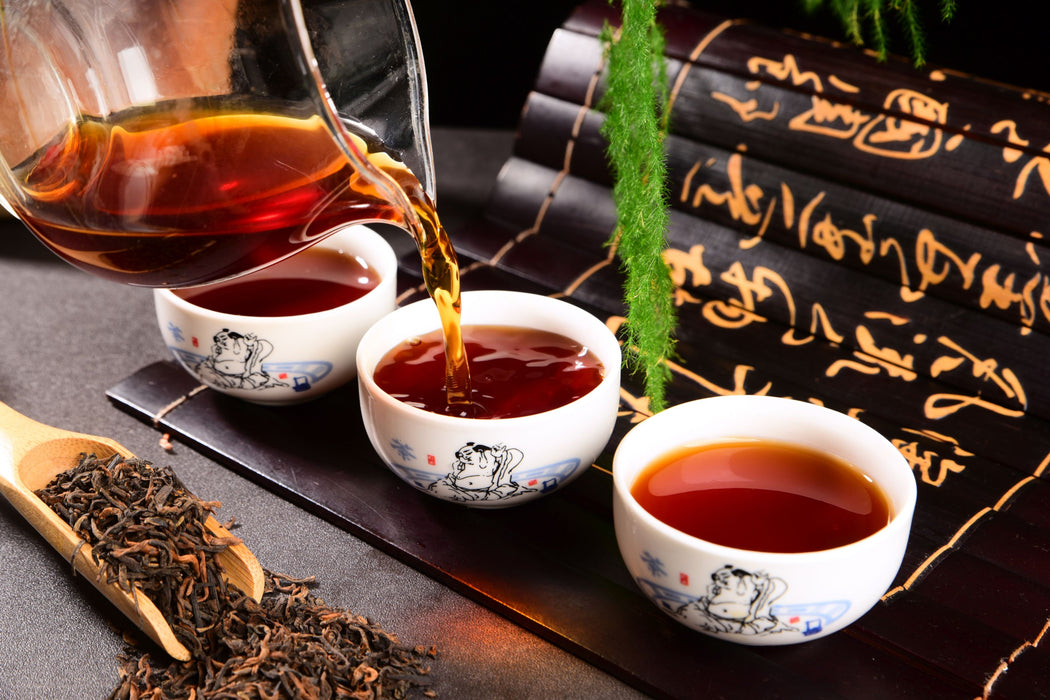 Aged Menghai Gong Ting Grade Ripe Pu-erh Tea