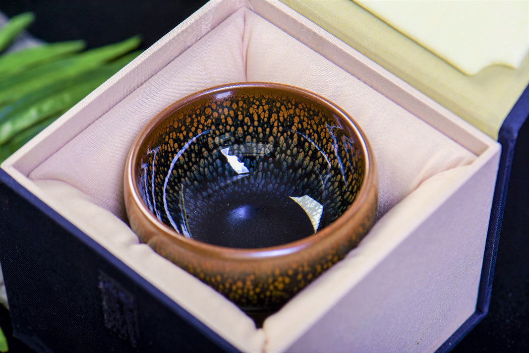 Jianzhan "Gold Oil Spot" Stoneware Cup by Lu Yong Sheng